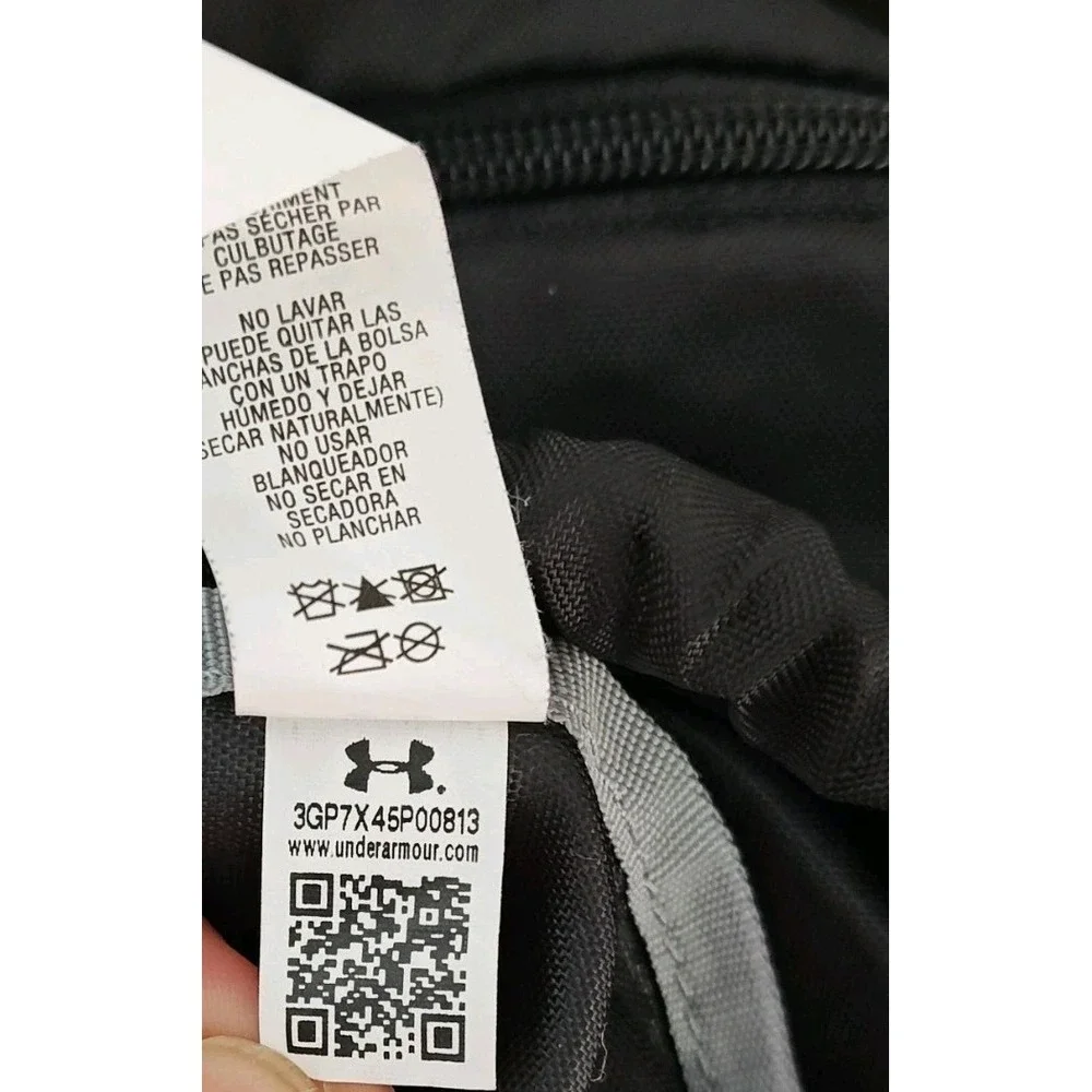 Under Armour Adult Undeniable 2.0 Backpack Sackpack Black External Pockets